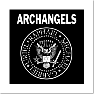 Archangels - Lesser Banishing Ritual of the Pentagram (Retro Punk Rock Parody) Posters and Art